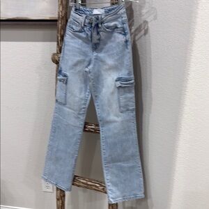 Vervet Light Blue Women's Cargo Jeans